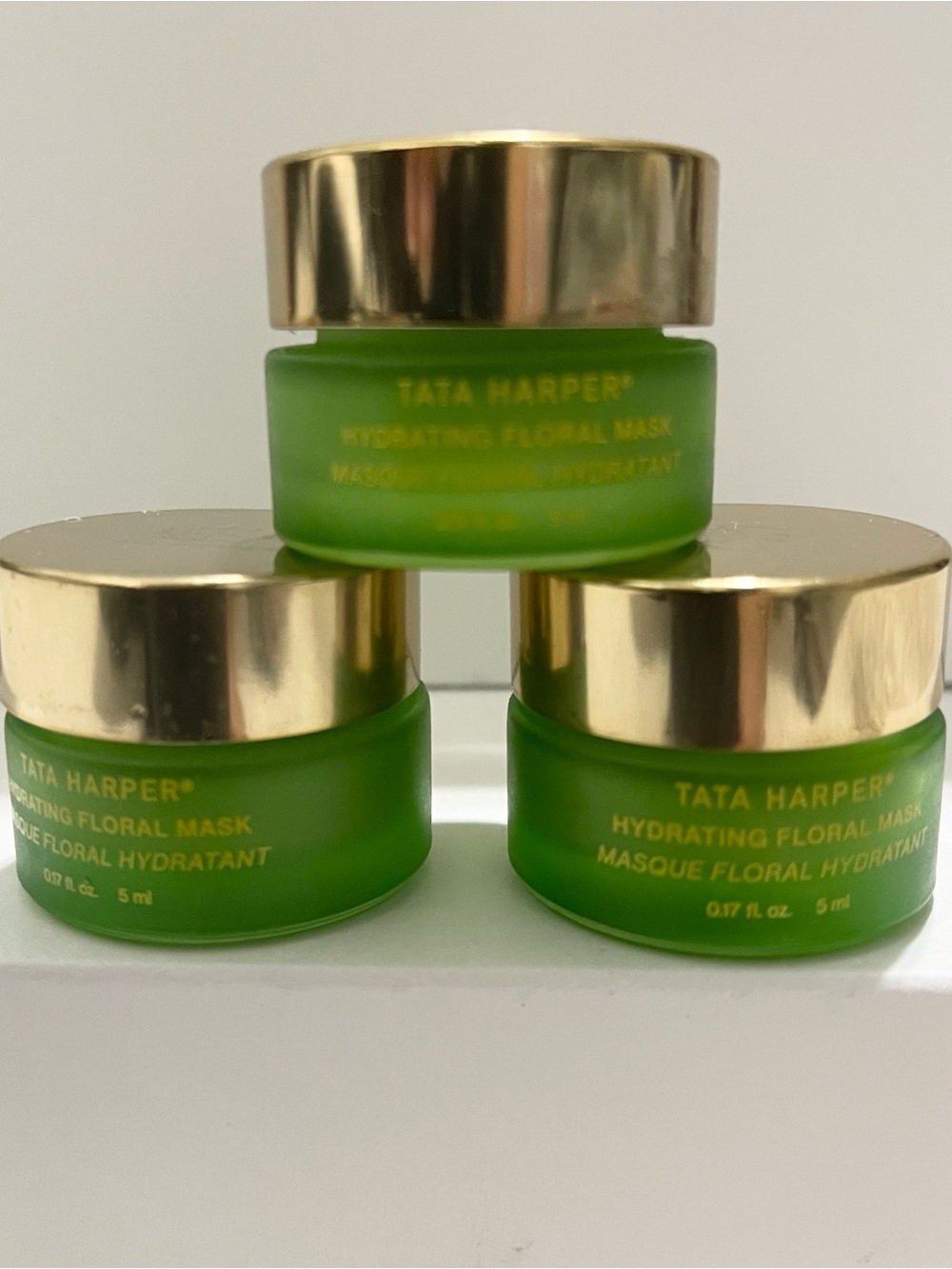 NEW- Tata Harper- Hydrating Floral Mask- 3 Travel Minis
